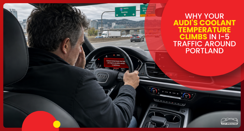 Why Your Audi's Coolant Temperature Climbs in I-5 Traffic Around Portland