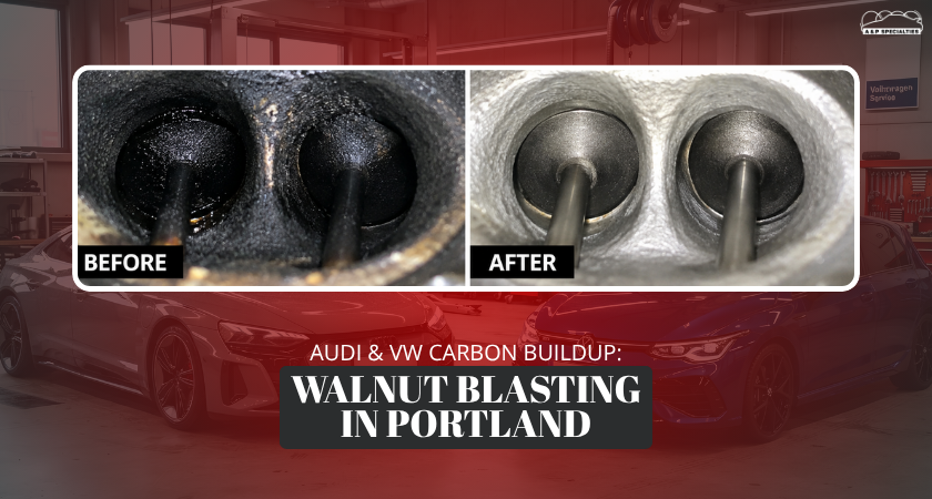 Audi & VW Carbon Buildup Walnut Blasting in Portland