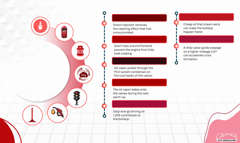 How Direct Injection and Short Trips Accelerate Carbon Buildup