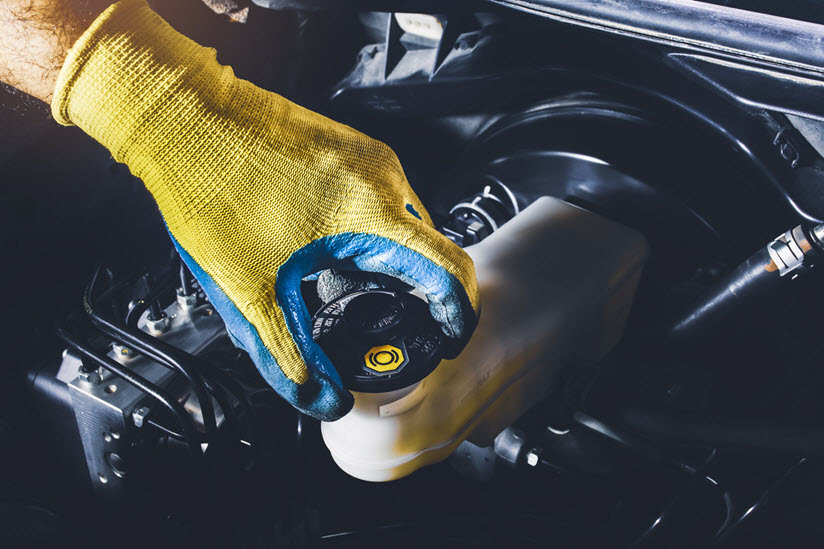 Car Brake Fluid Check